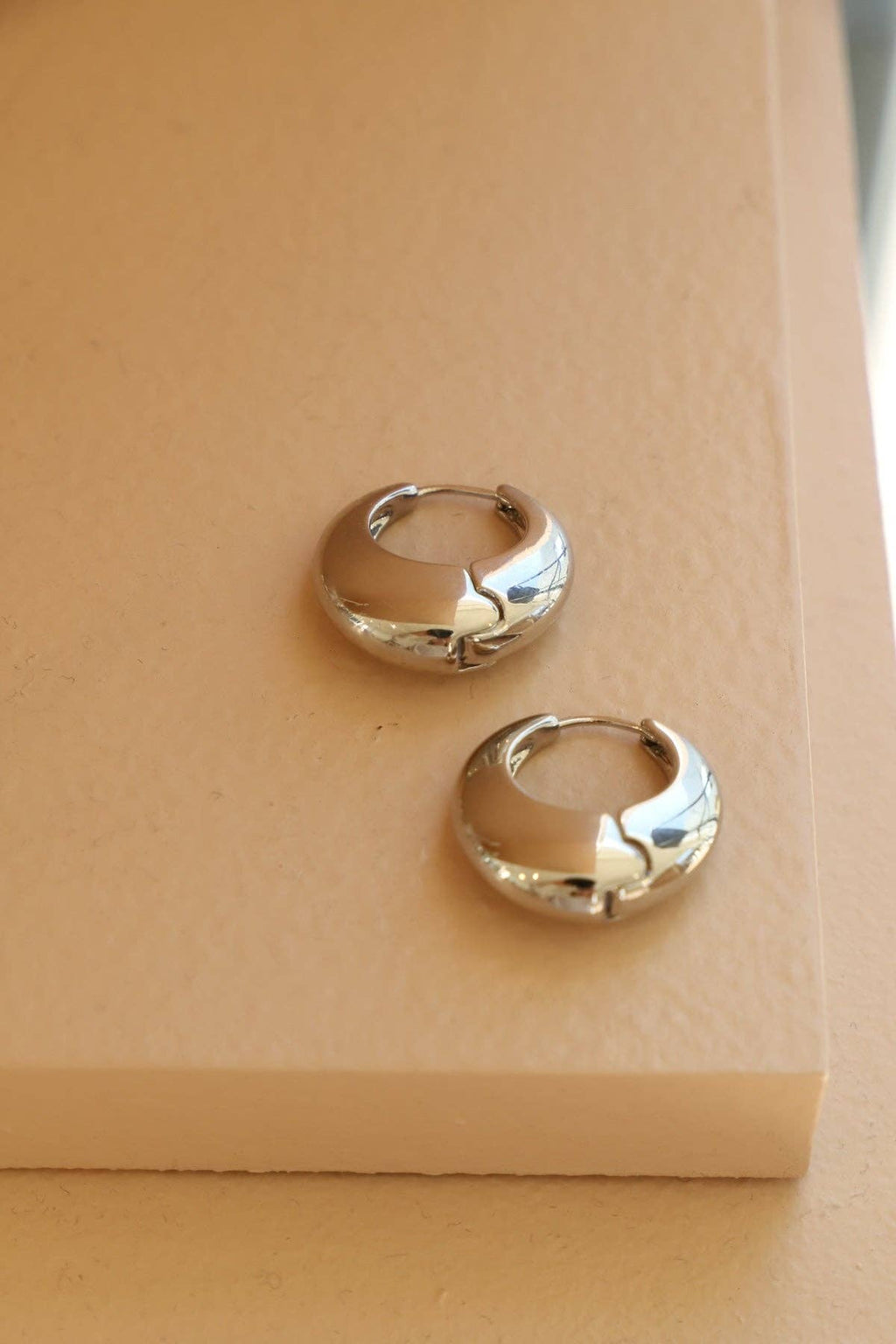 Silver Amalfi Chunky Hoops