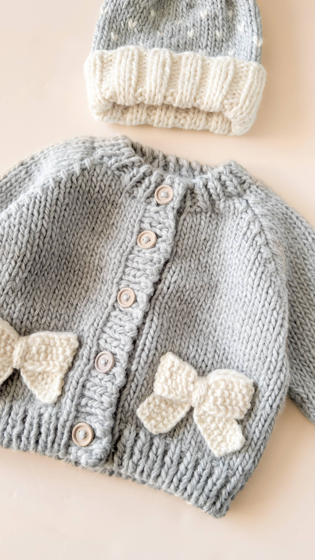 Bow Cardigan Baby Sweater