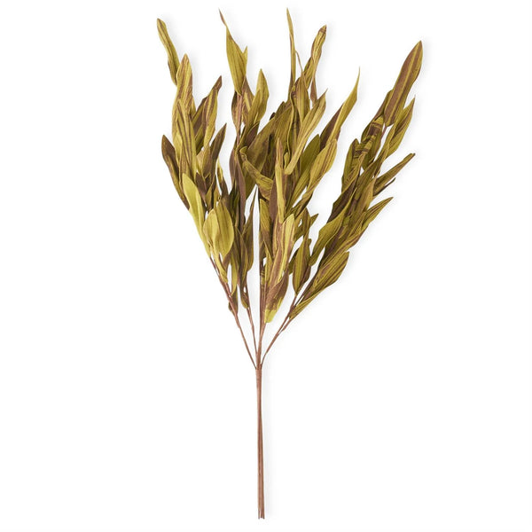 Brown & Green Eva Leaf Spray Stem