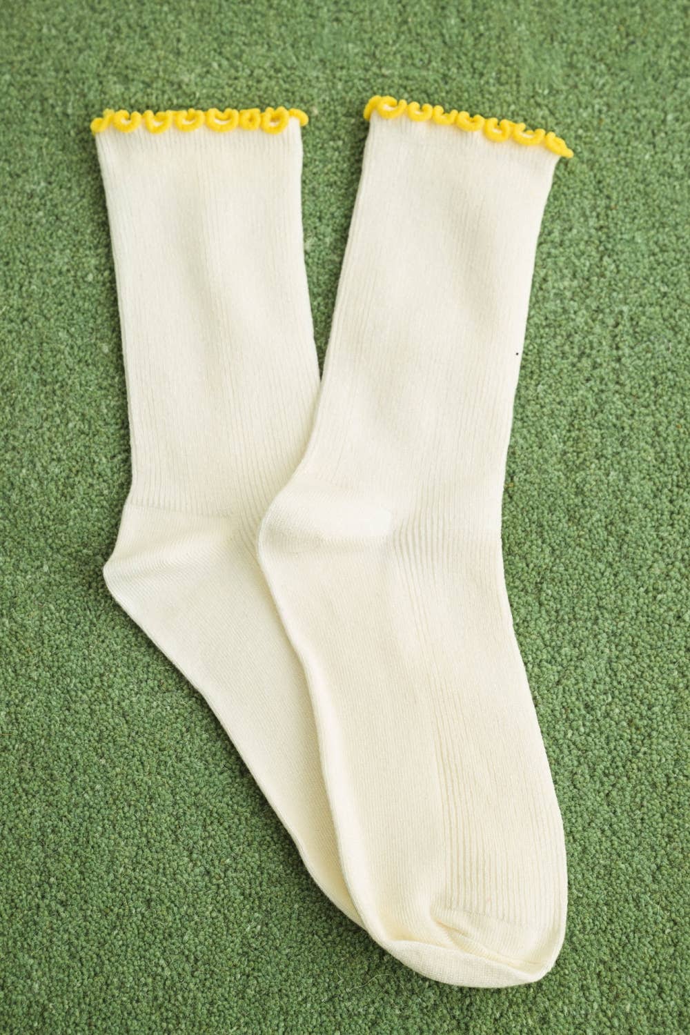 Fringe Crew Socks
