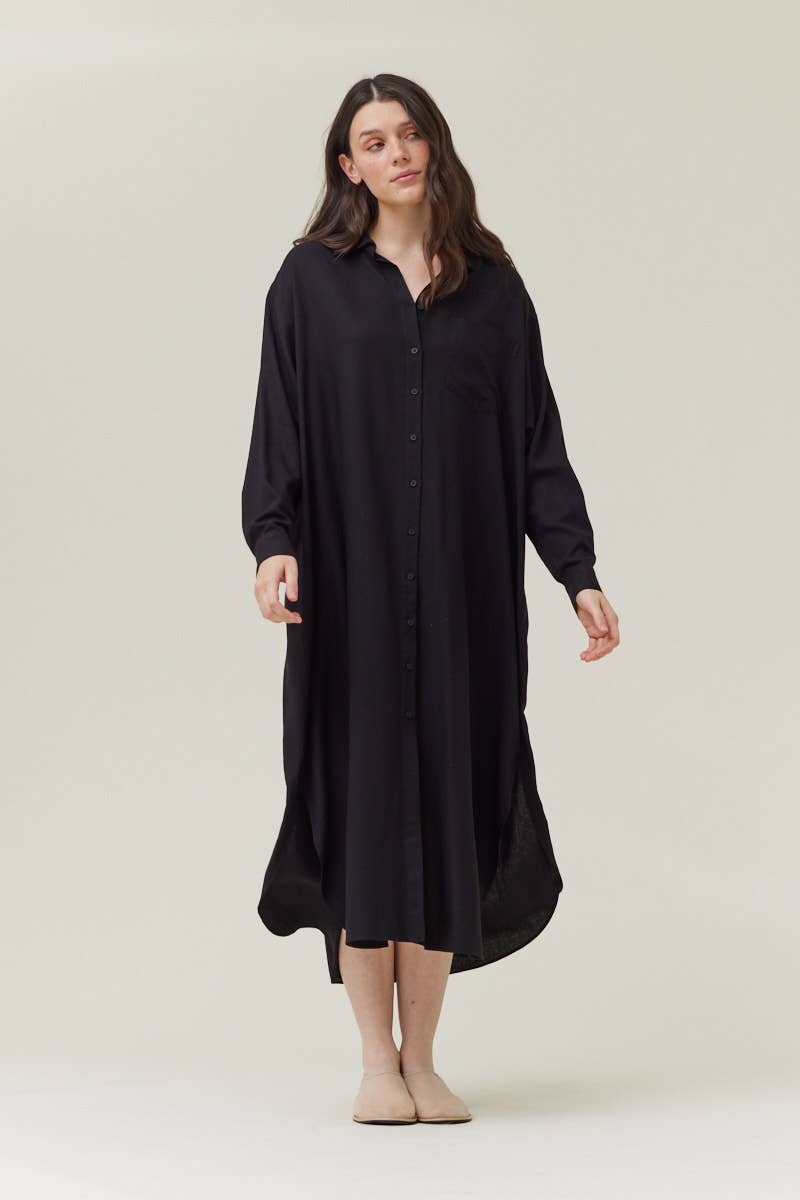 Maxi Shirt Dress