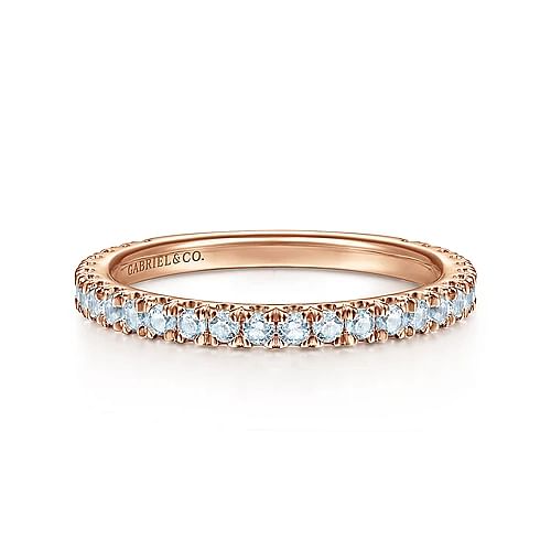 Blue Topaz Pave Band