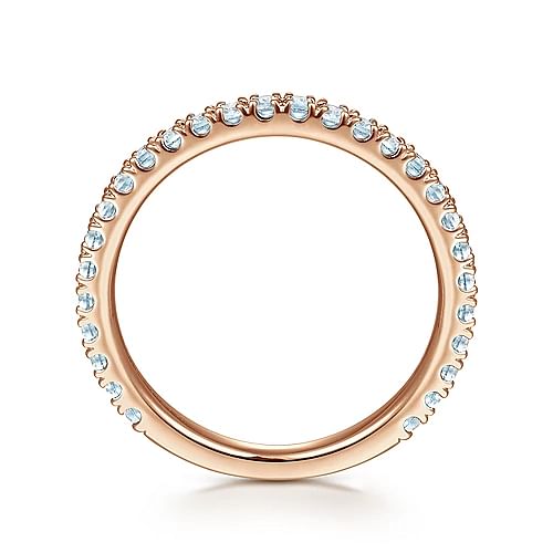 Blue Topaz Pave Band