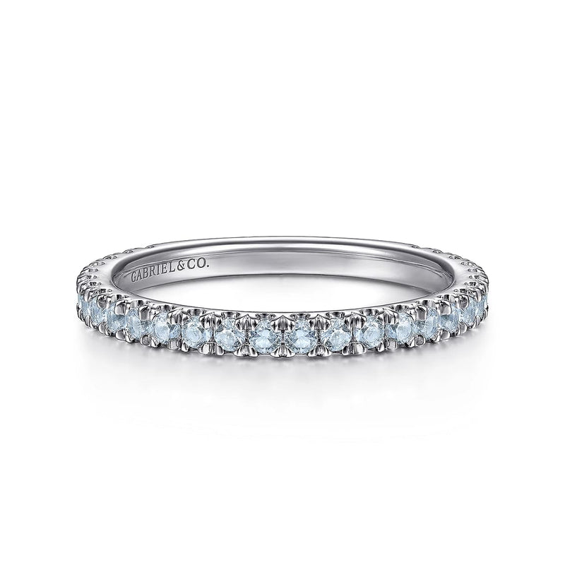 Blue Topaz Pave Band