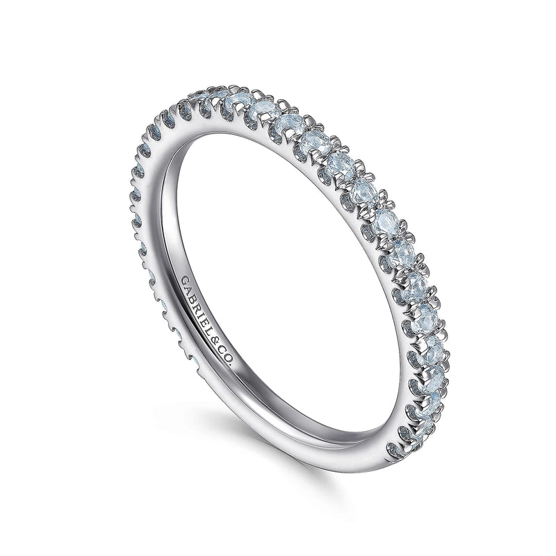 Blue Topaz Pave Band