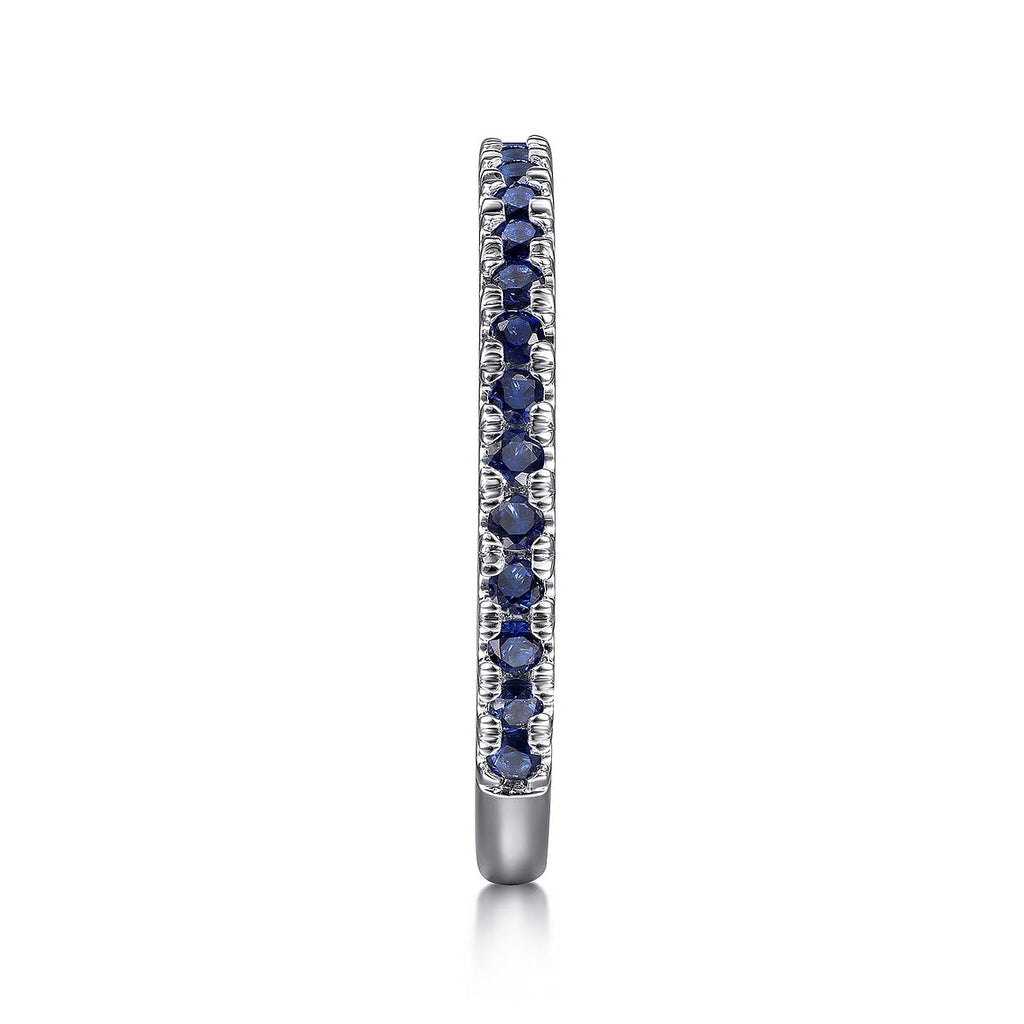 Blue Sapphire Stackable Band