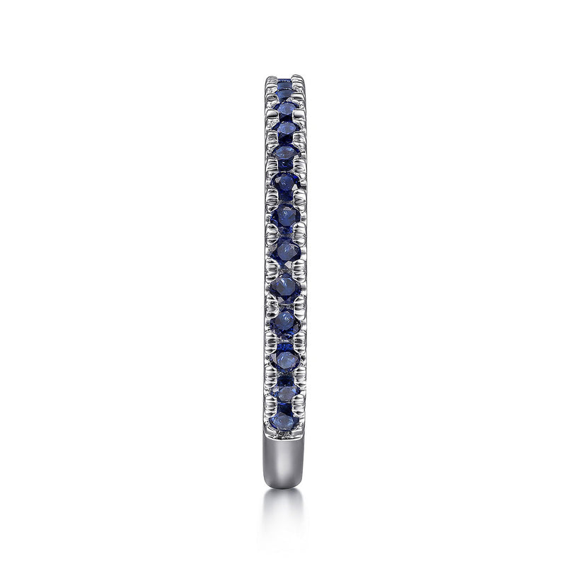 Blue Sapphire Stackable Band