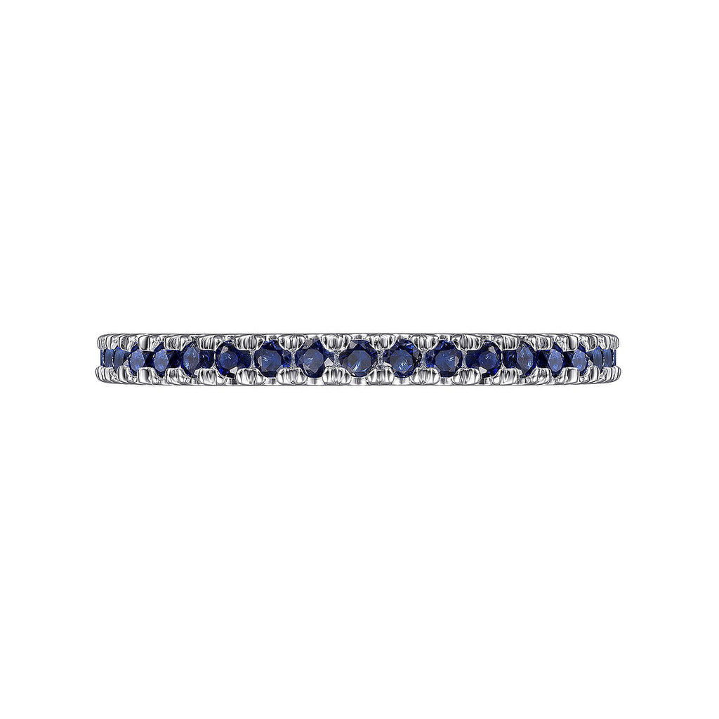 Blue Sapphire Stackable Band