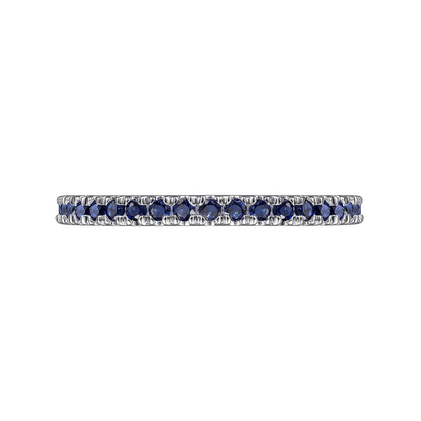 Blue Sapphire Stackable Band