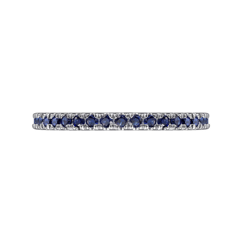 Blue Sapphire Stackable Band