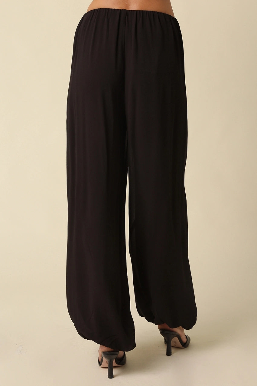 Daisy Wide Leg Bubble Hem Pants