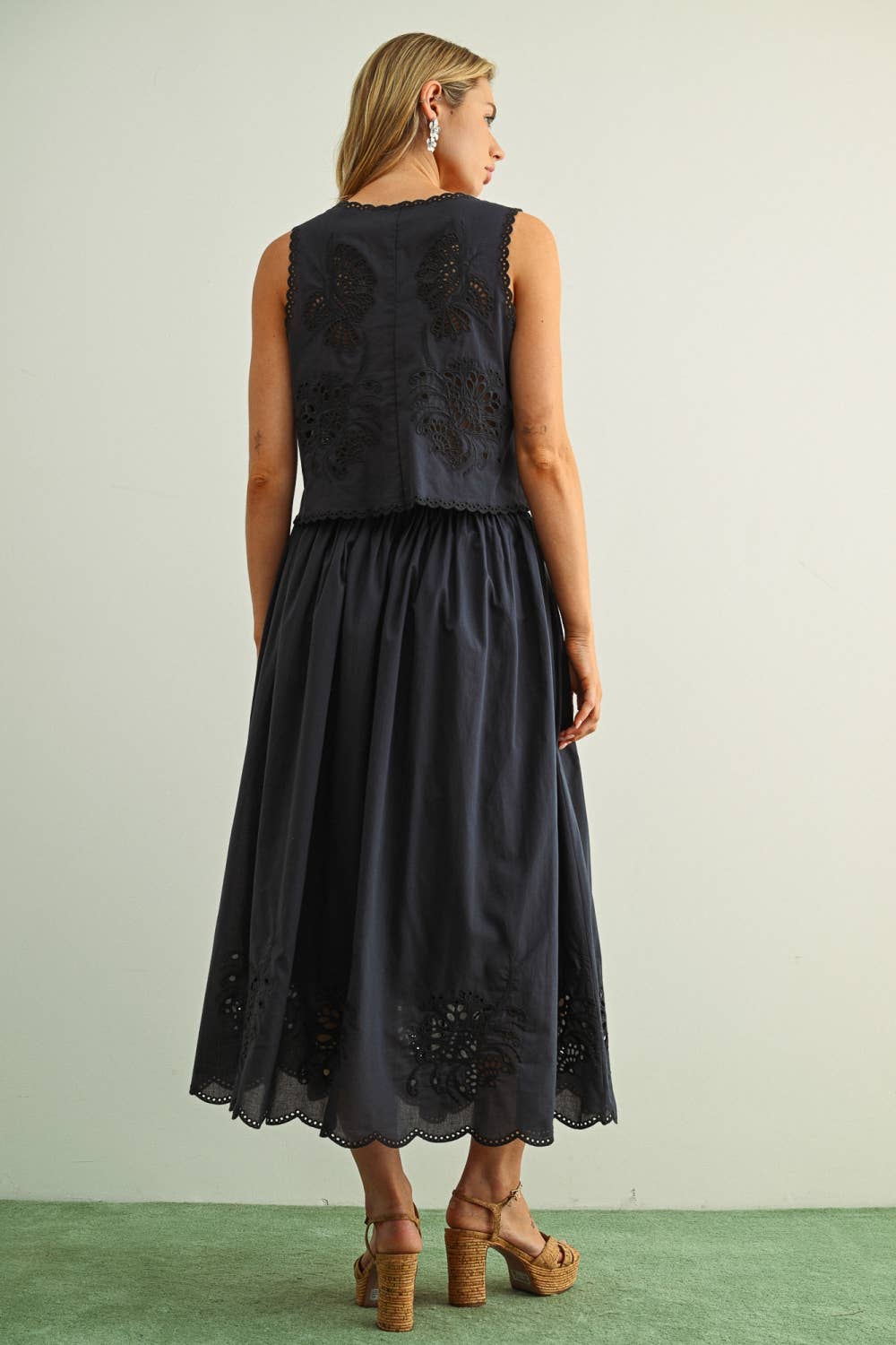 Embroidered Full Skirt