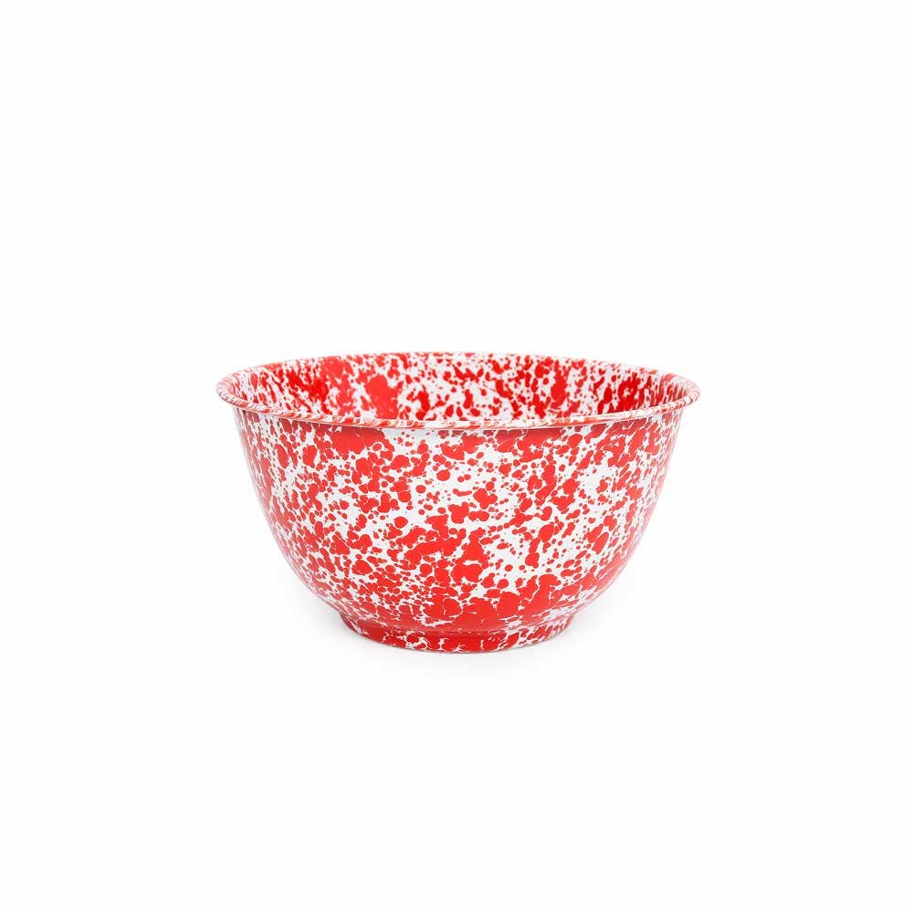 Splatter Enamelware Salad Bowl
