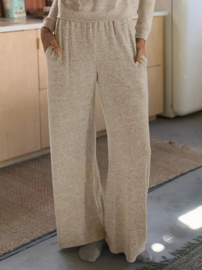 Brushed Knit Relaxed Lounge Pants