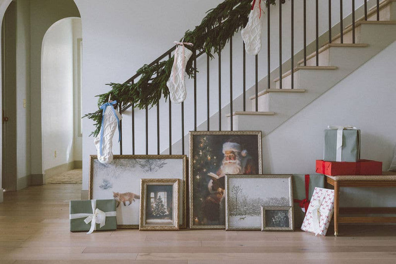 Gather Around the Tree Framed Antique Art