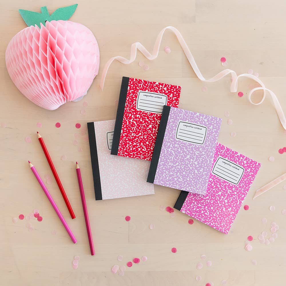 Candy Apple Mini Composition Notebook