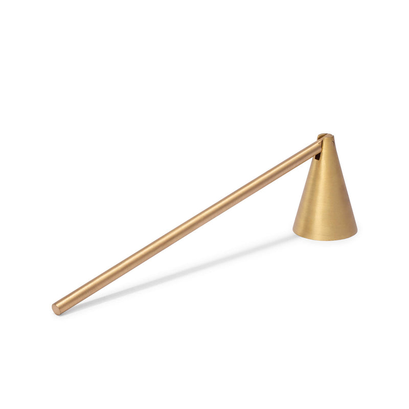 Brass Candle Snuffer, Matte Gold