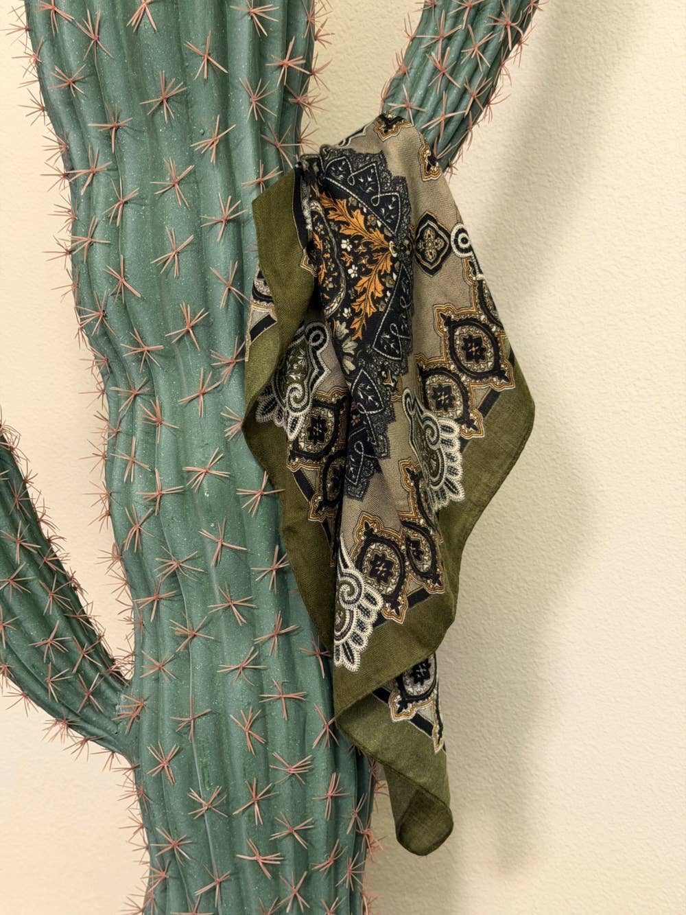 Ornate Border Square Scarf