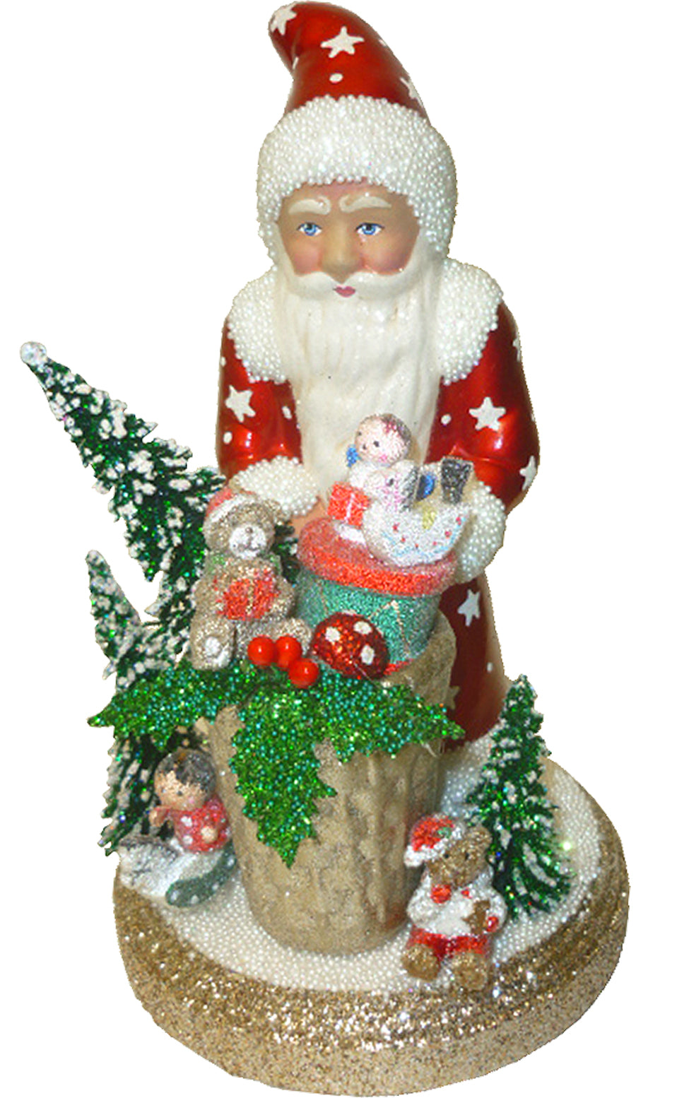 Red Star Santa with Gifts Schaller Figurine