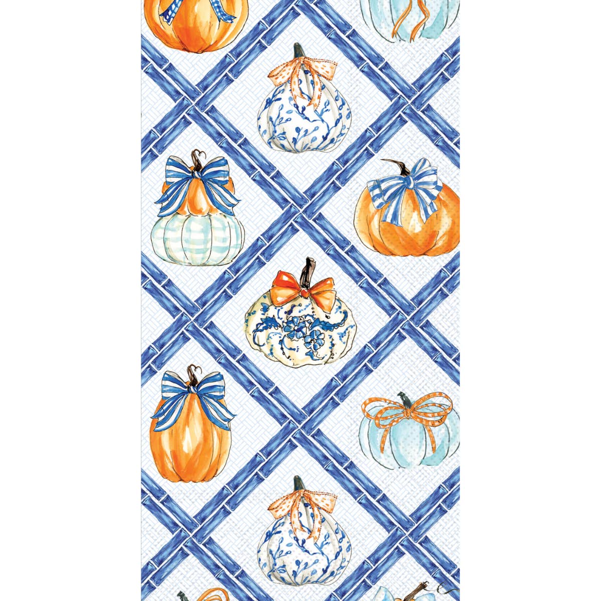 Paper Guest Towels Chinoiserie Pumpkin Topiary