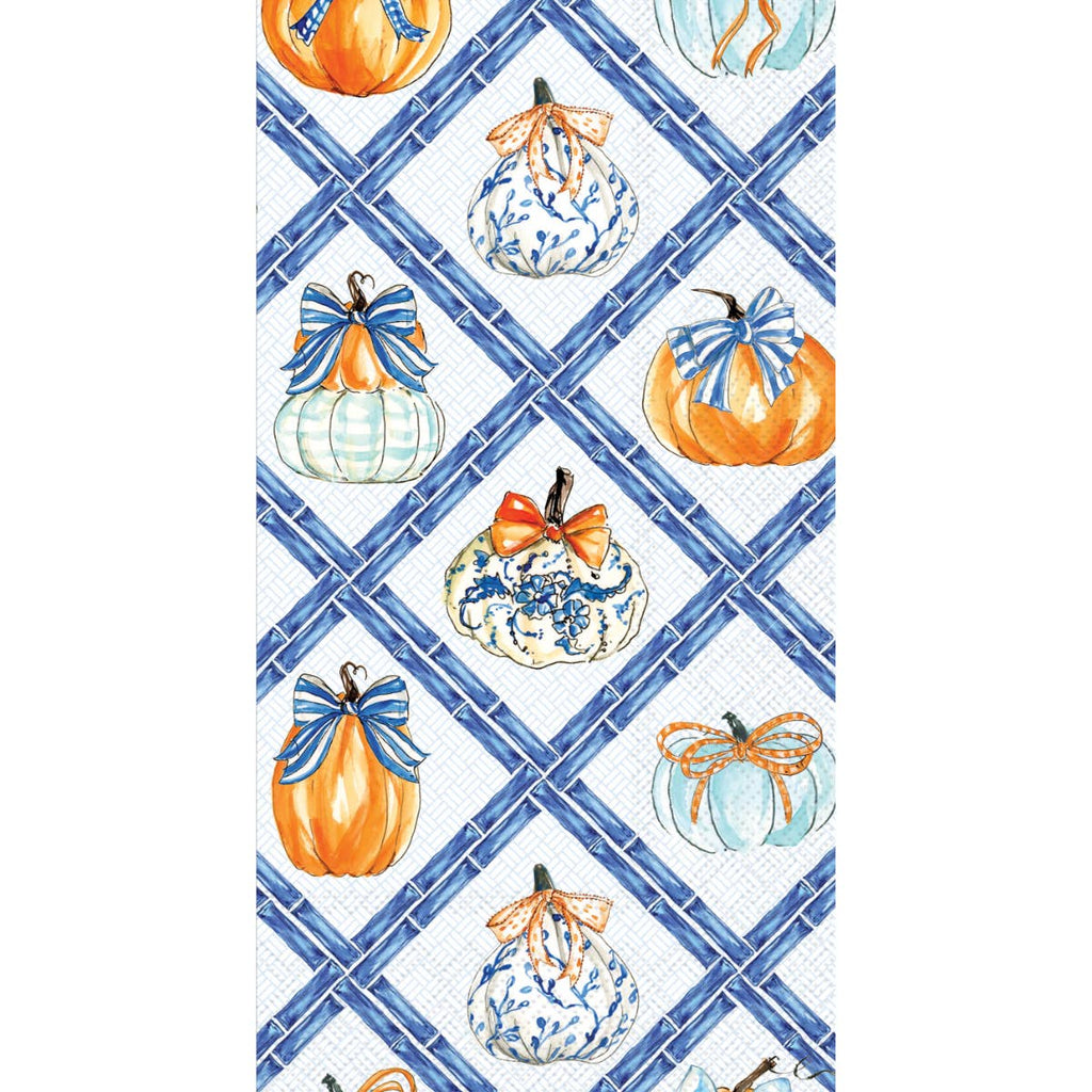 Paper Guest Towels Chinoiserie Pumpkin Topiary