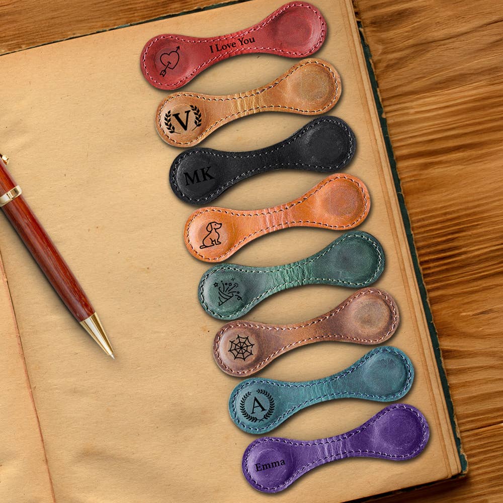 Leather Magnetic Bookmark