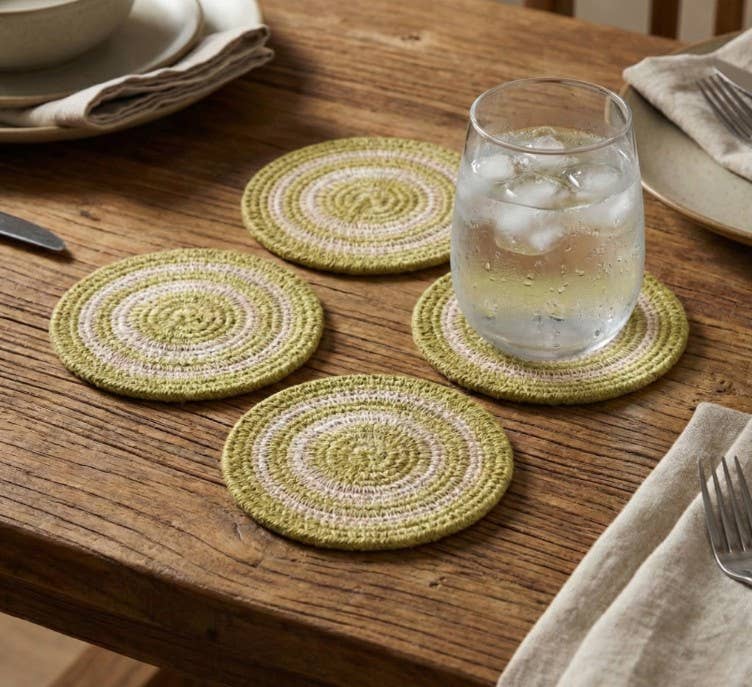 Hydra Woven Seagrass Coaster Set