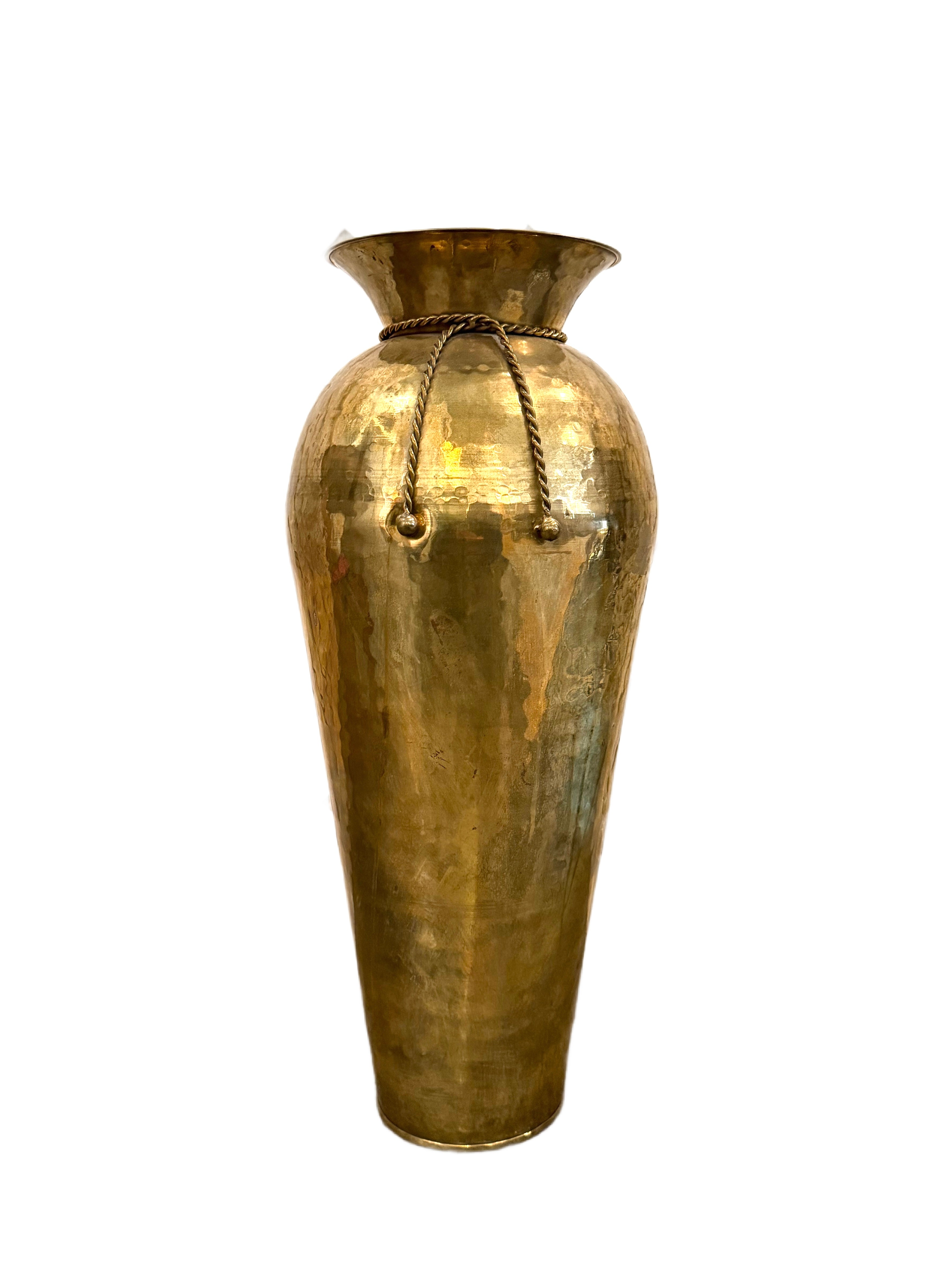 Brass Rope Large Vase