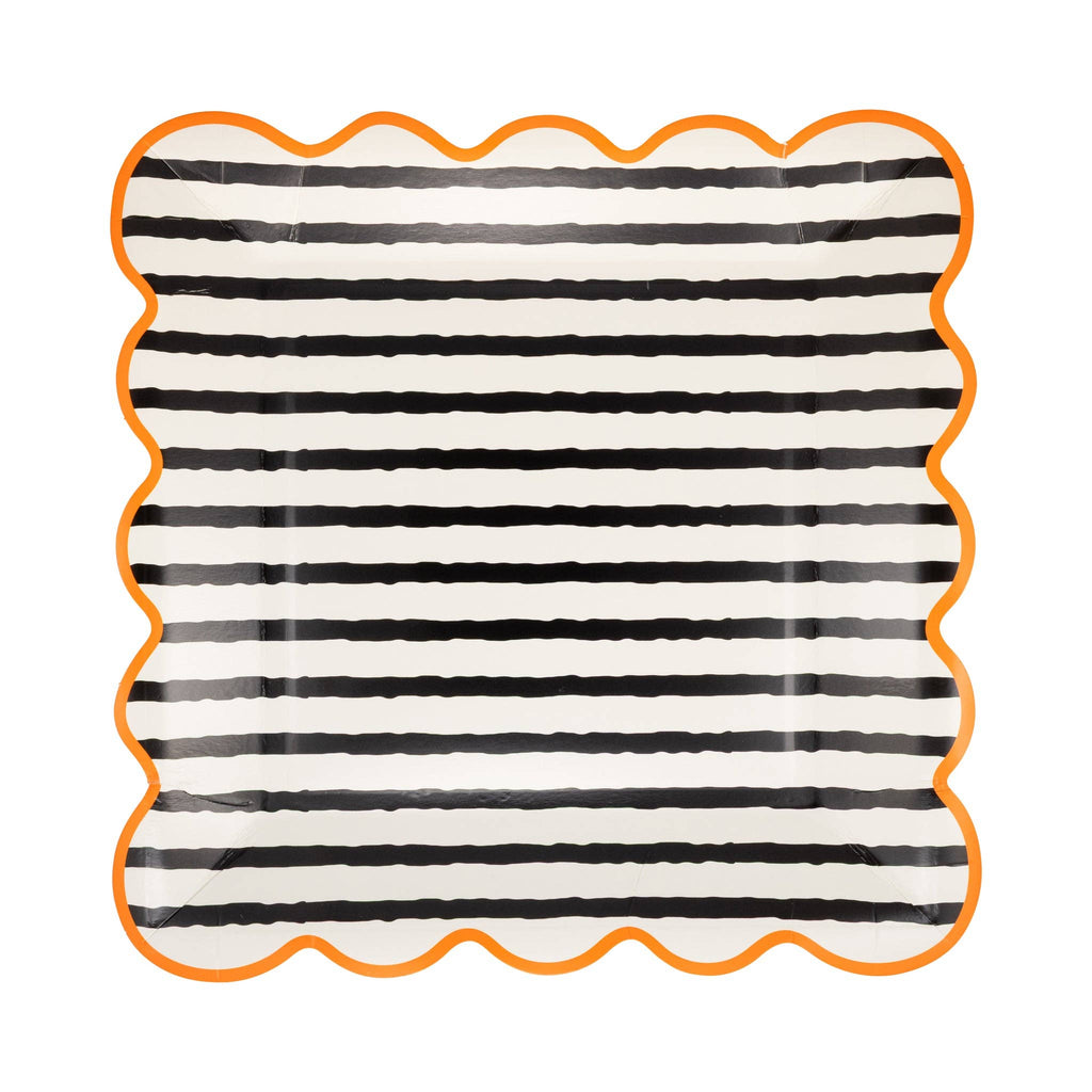 Halloween Stripe Plate Set