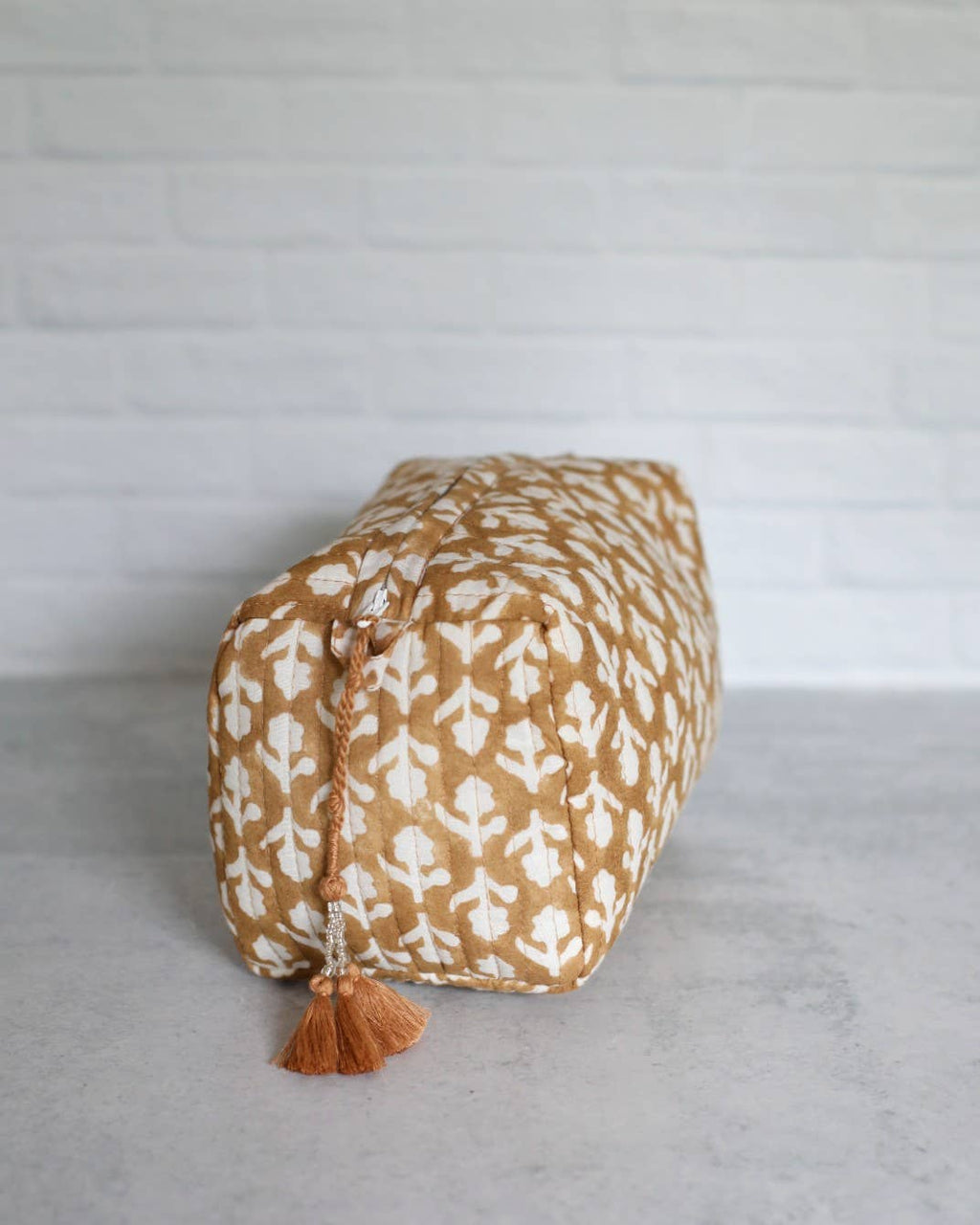 Charlotte Caramel Cosmetic Bag