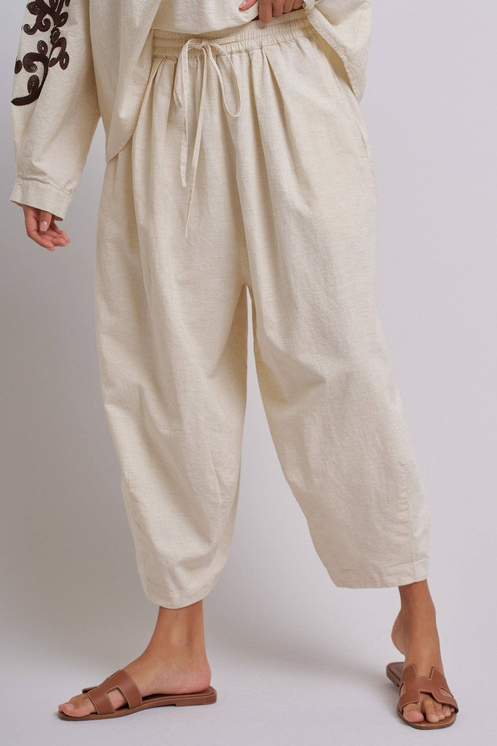 Drawstring Cocoon Pants