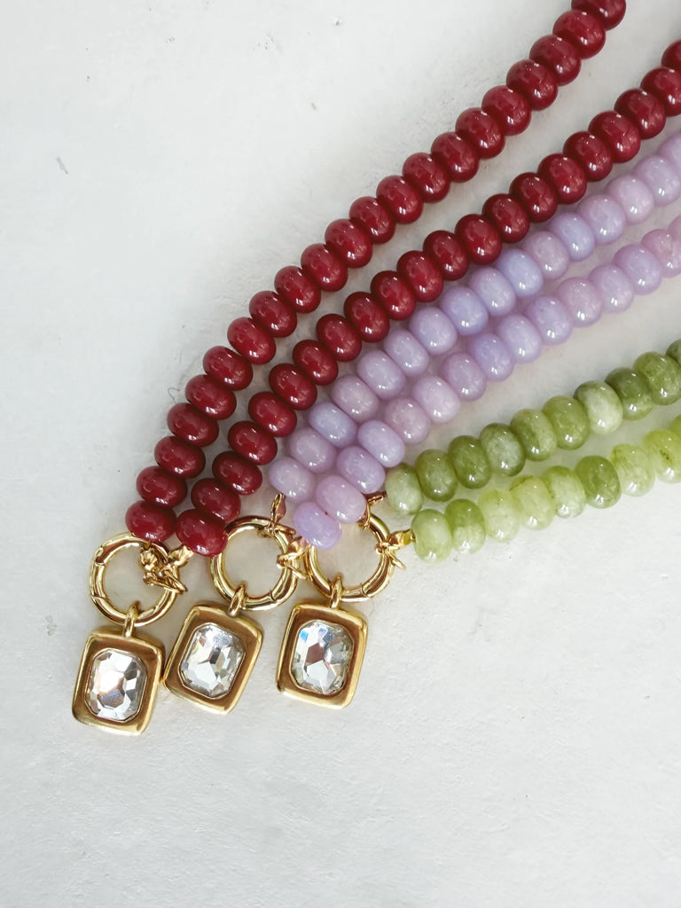 The Cherry Anne Necklace (with Antique Gold Heart)