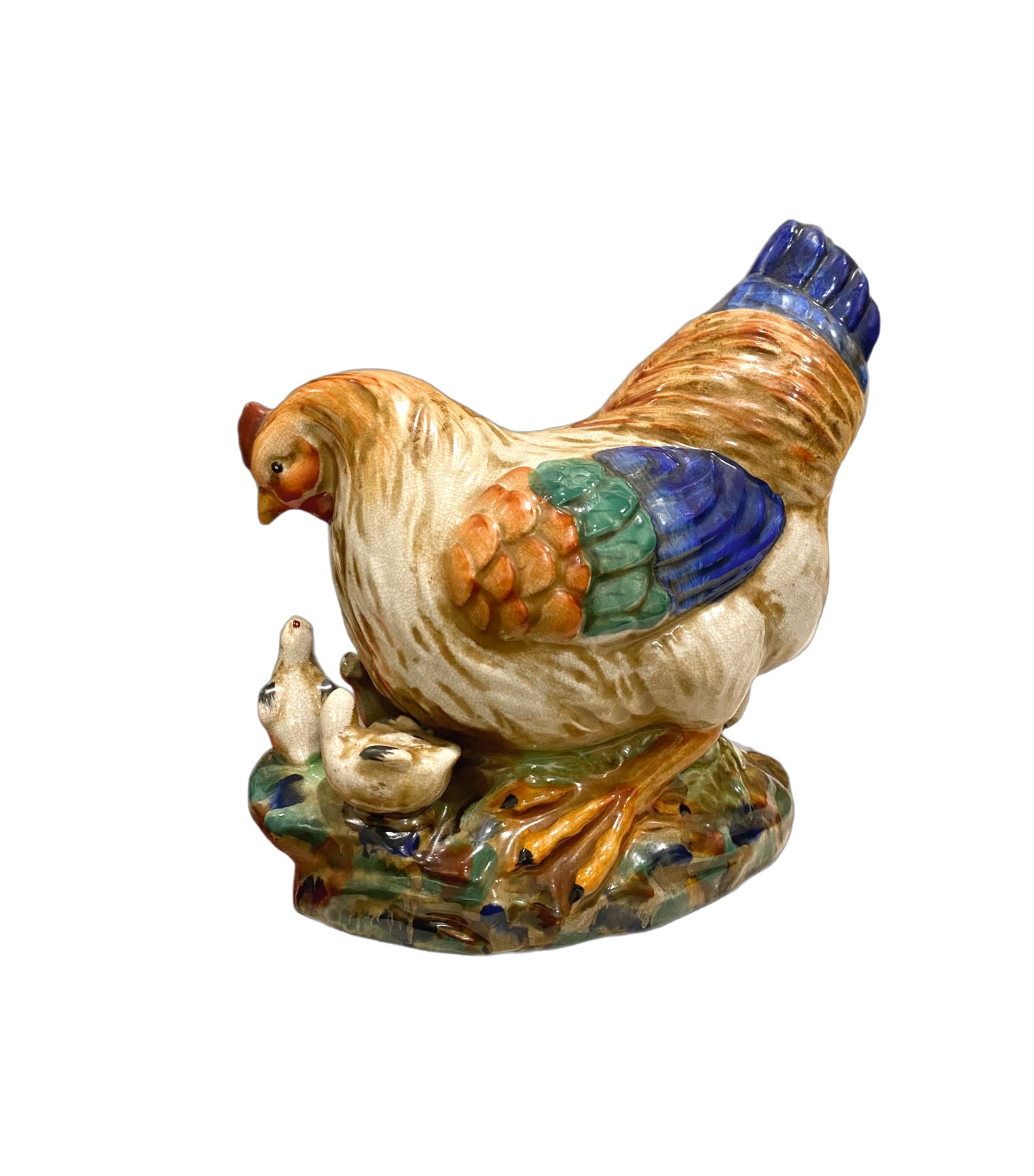 Majolica Mother Hen