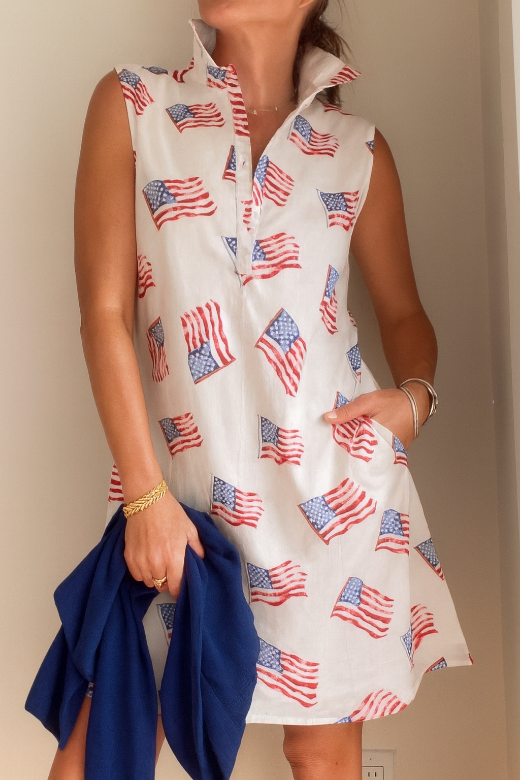 Sconset Sleeveless Flag Dress