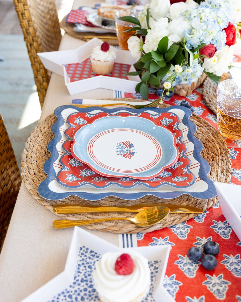 Flag Paper Plates