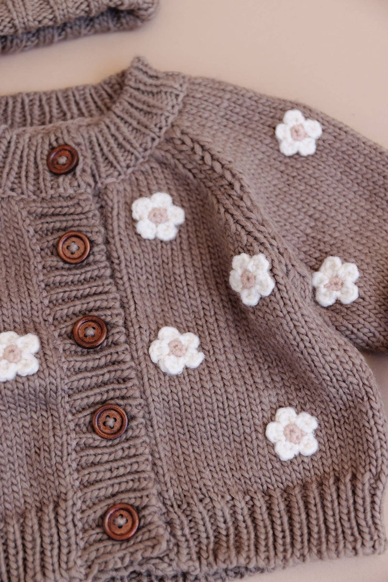Flower Cardigan Sweater