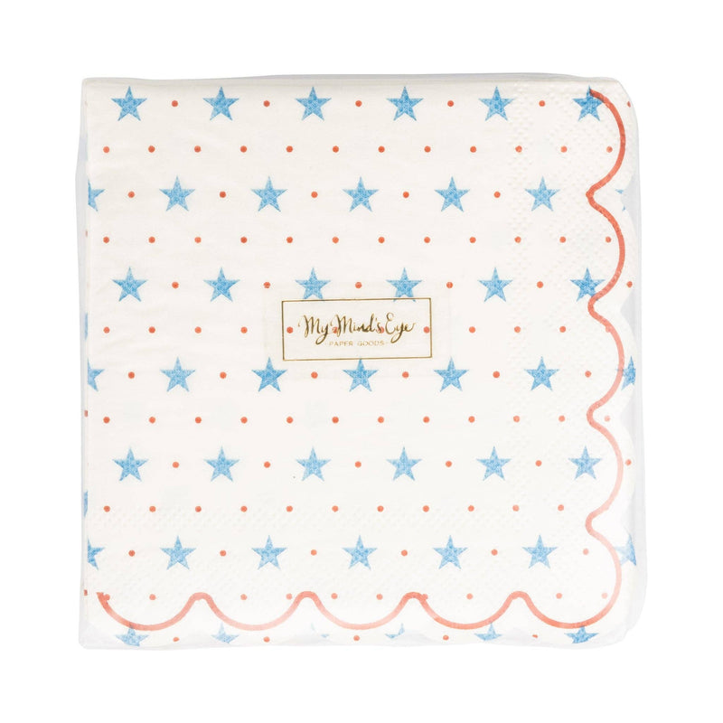 Hamptons Petite Stars Cocktail Paper Napkin