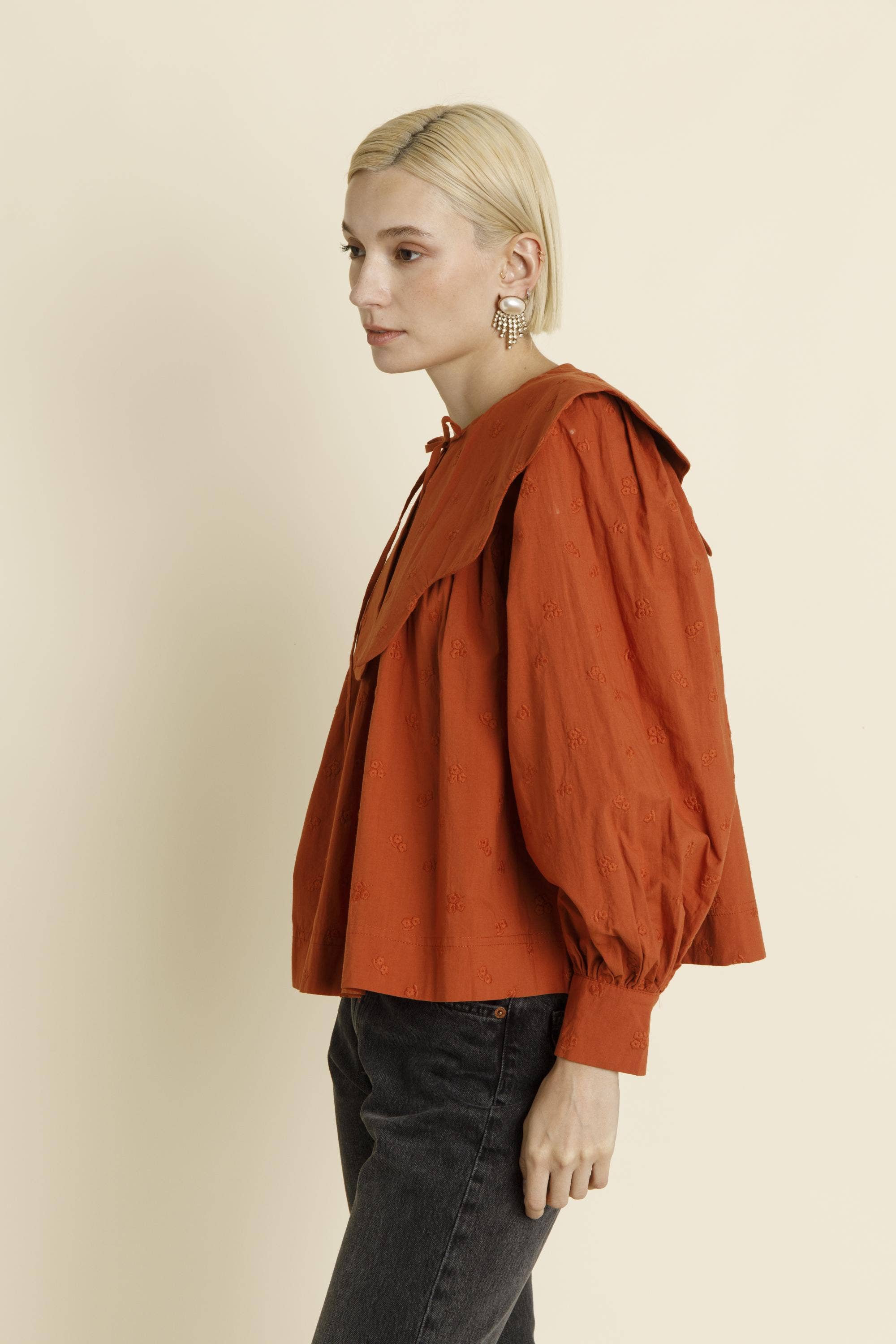 Scallop Collar Blouse