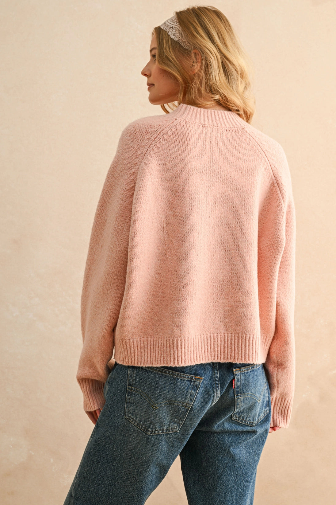 Letter Front Sweater Top