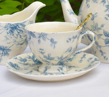 Vintage Floral Teacup and Saucer