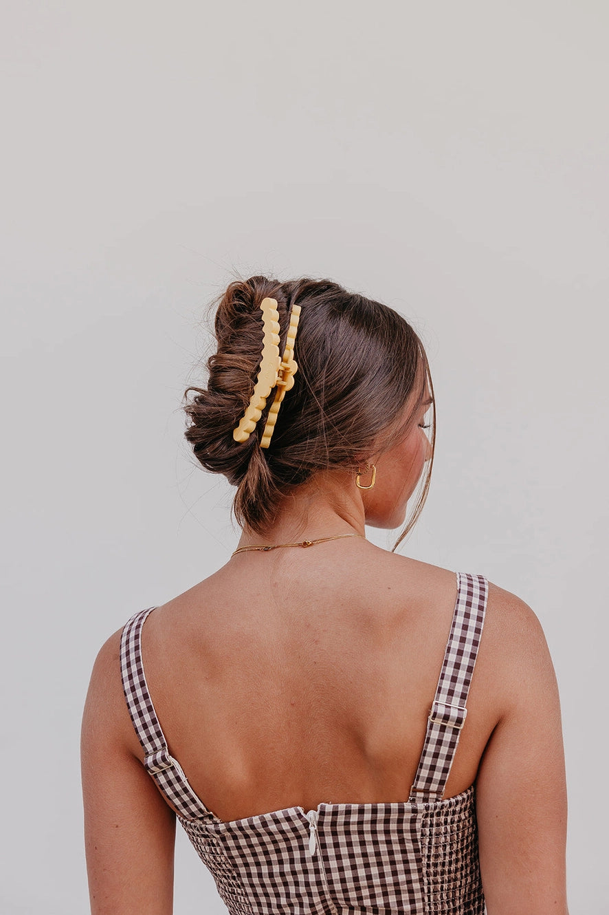 Kaxi Scalloped Midi Hold Everything Claw