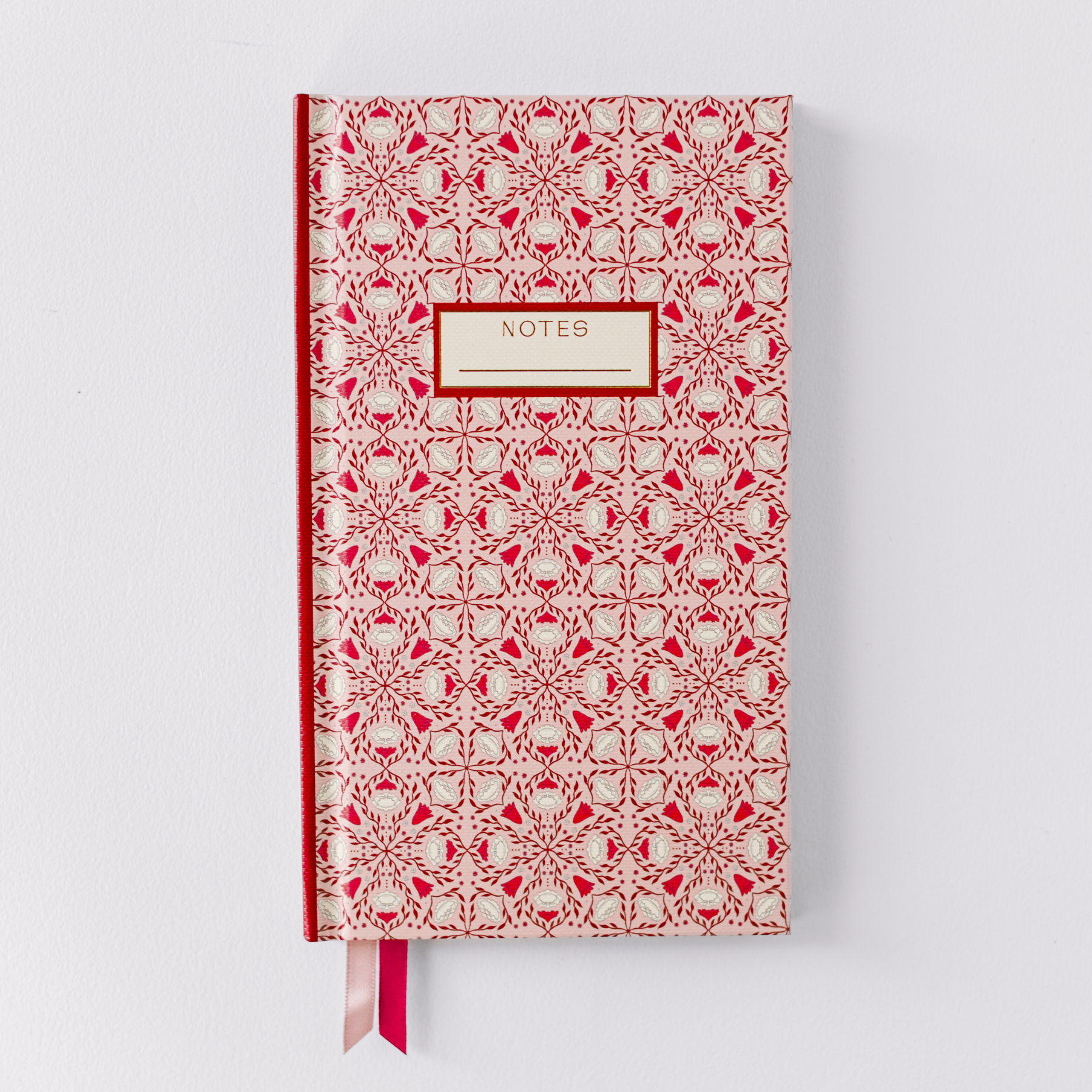 Pink Folk Pattern Pocket Journal