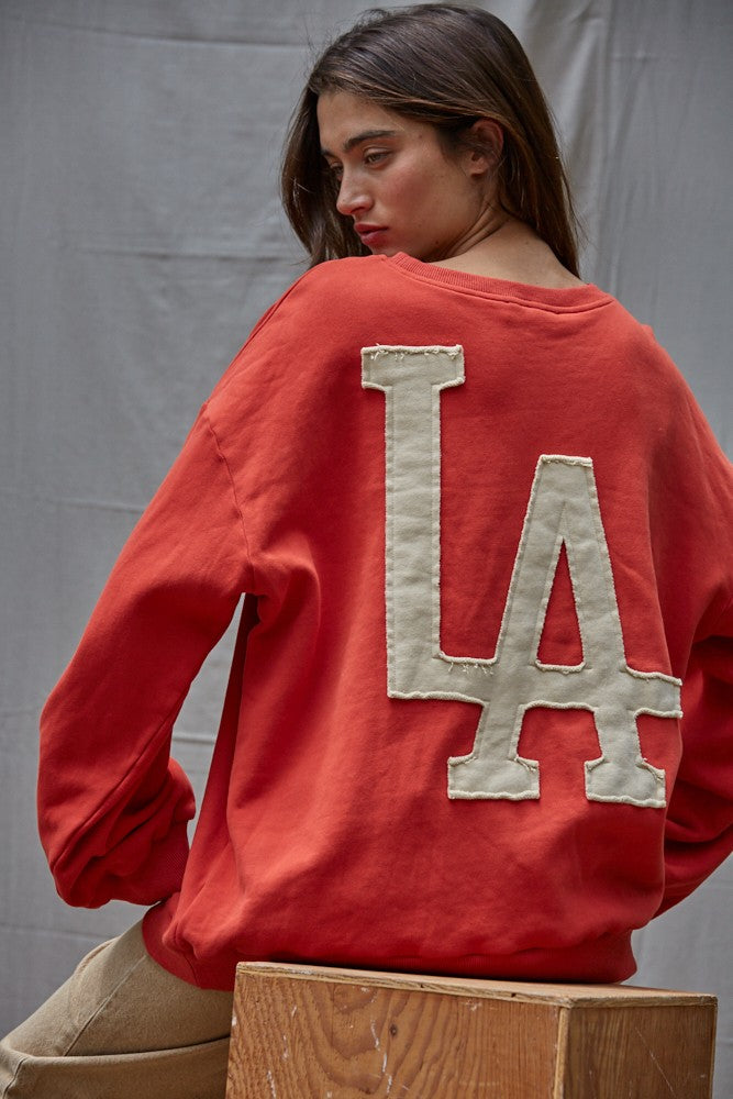 LA/NY Patchwork Pullover