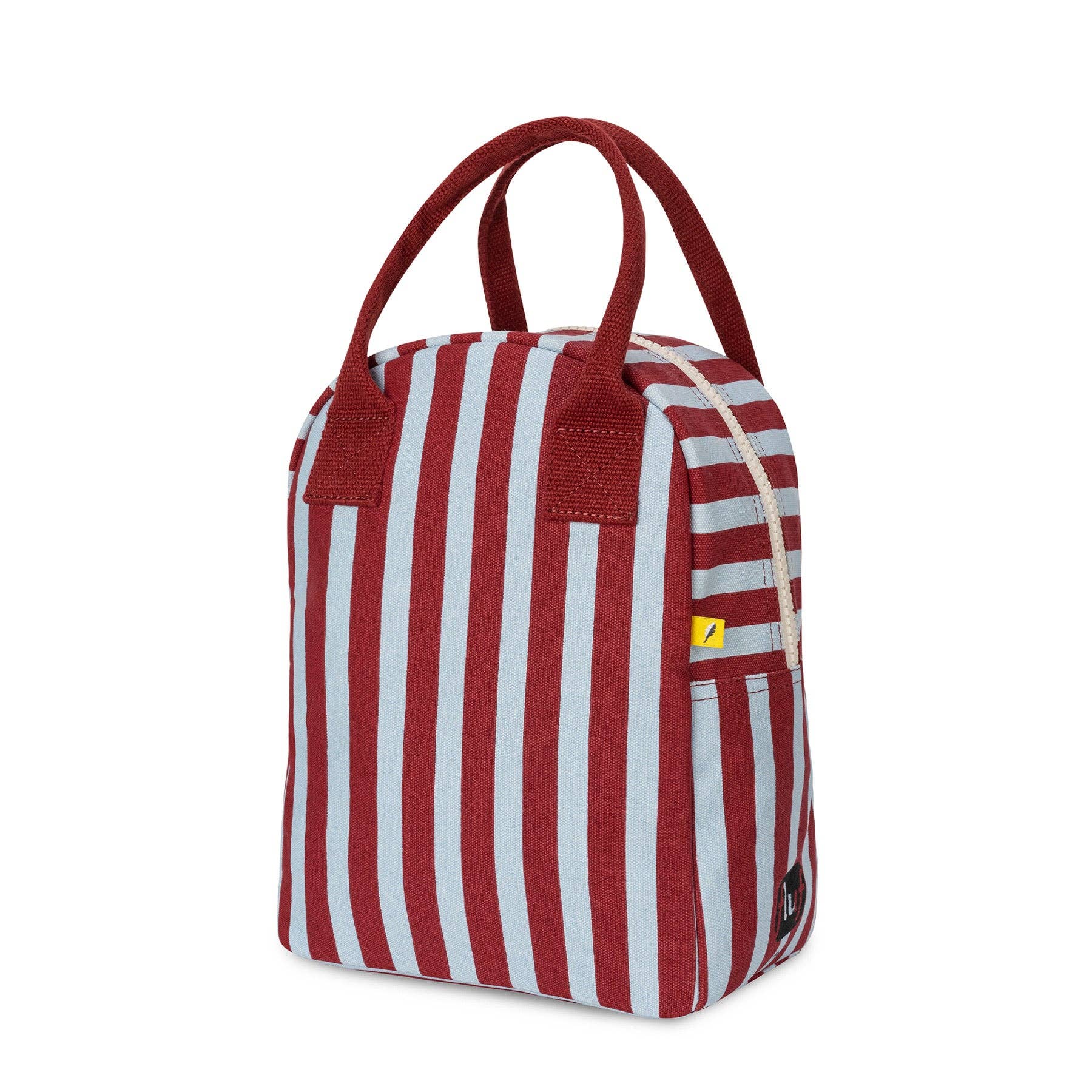 Awning Stripe Chili Pepper Zipper Lunch Bag