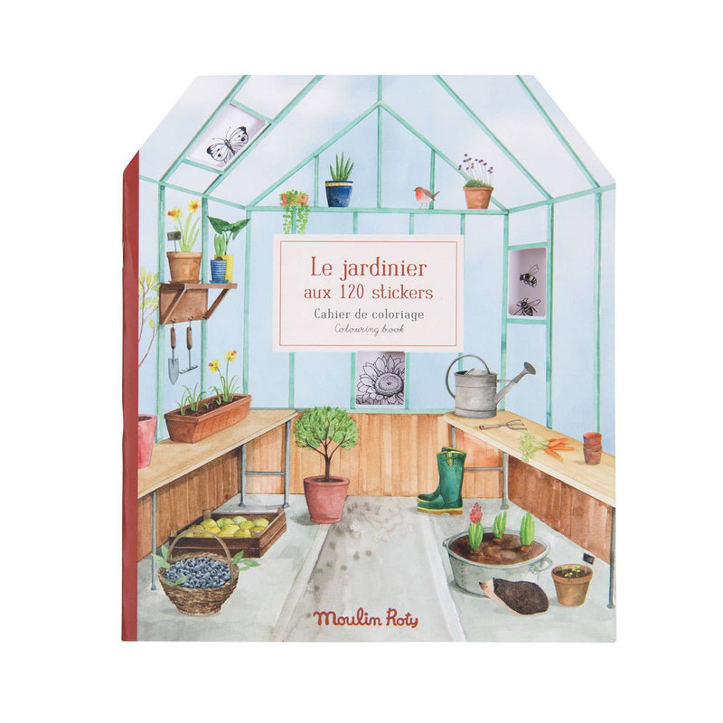 Garden Theme Coloring Book with Stickers