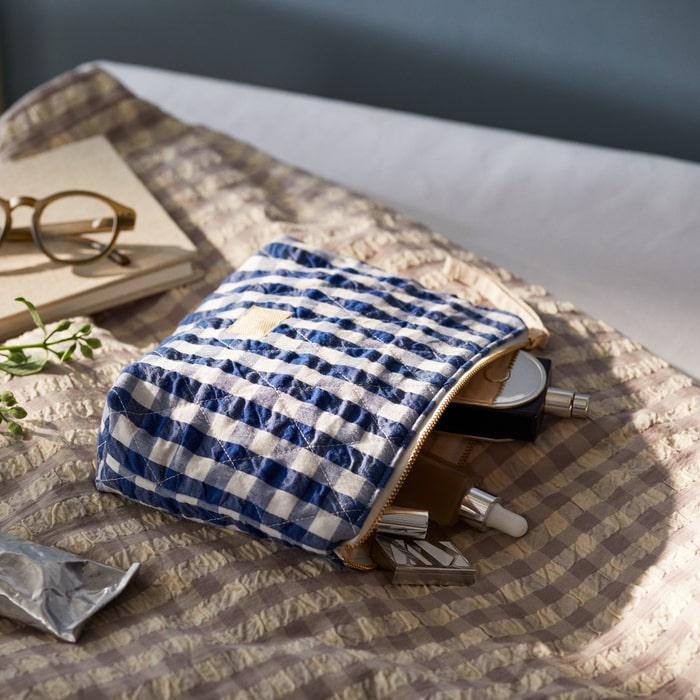 Karla Gingham Toiletry Bag