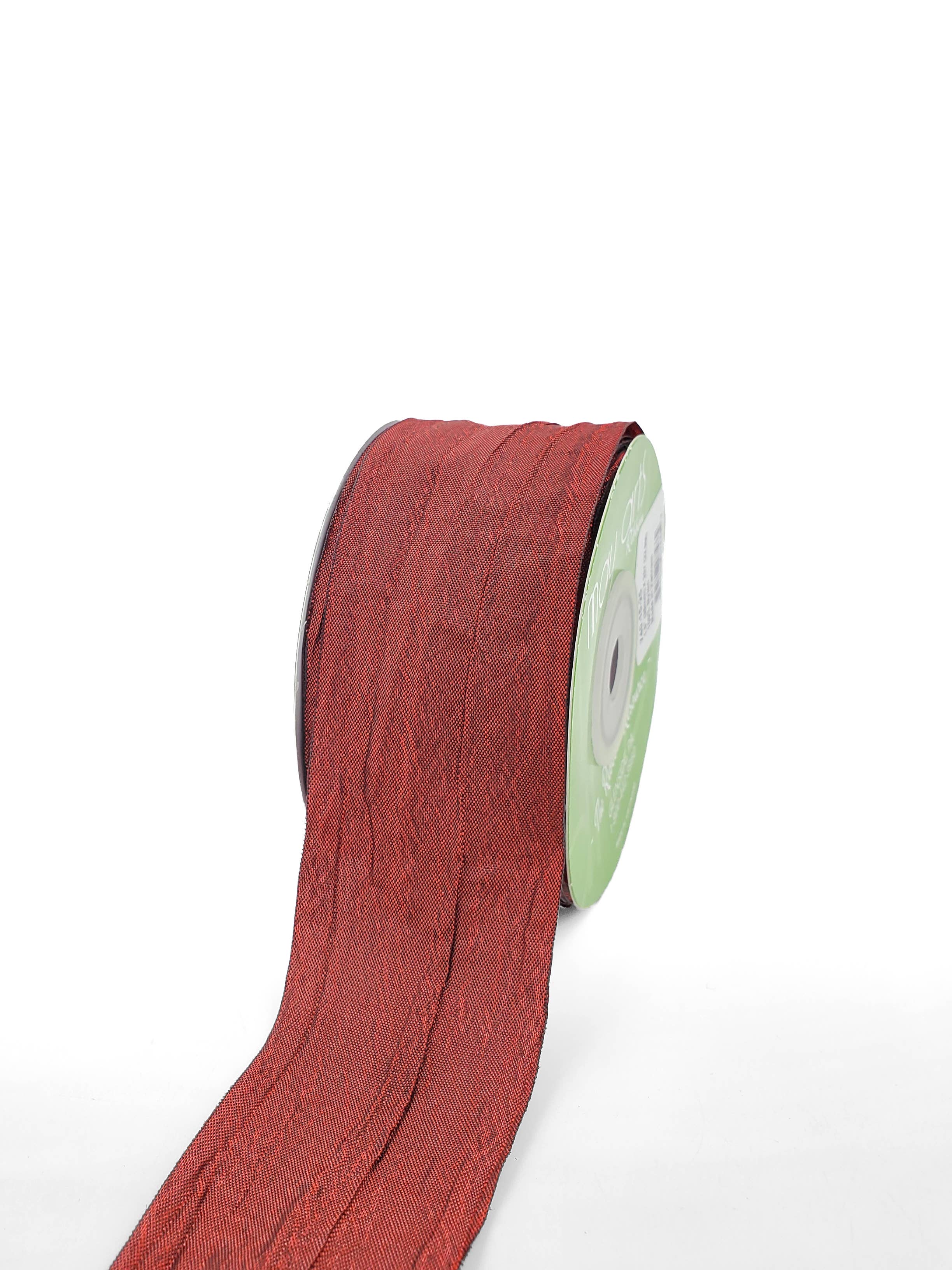 Burgundy Bespoke Crinkle Iridescent Ribbon