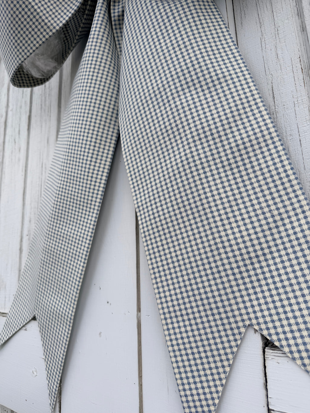 Fox Blue Gingham Bow
