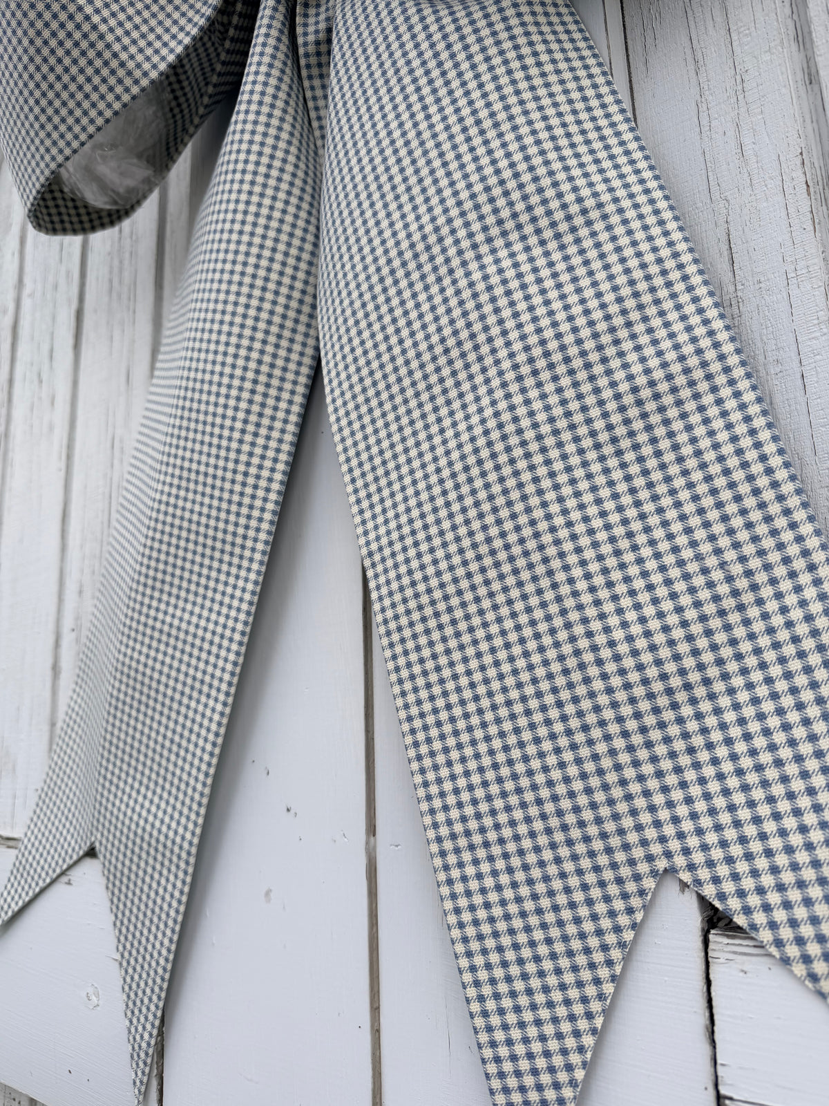 Fox Blue Gingham Bow