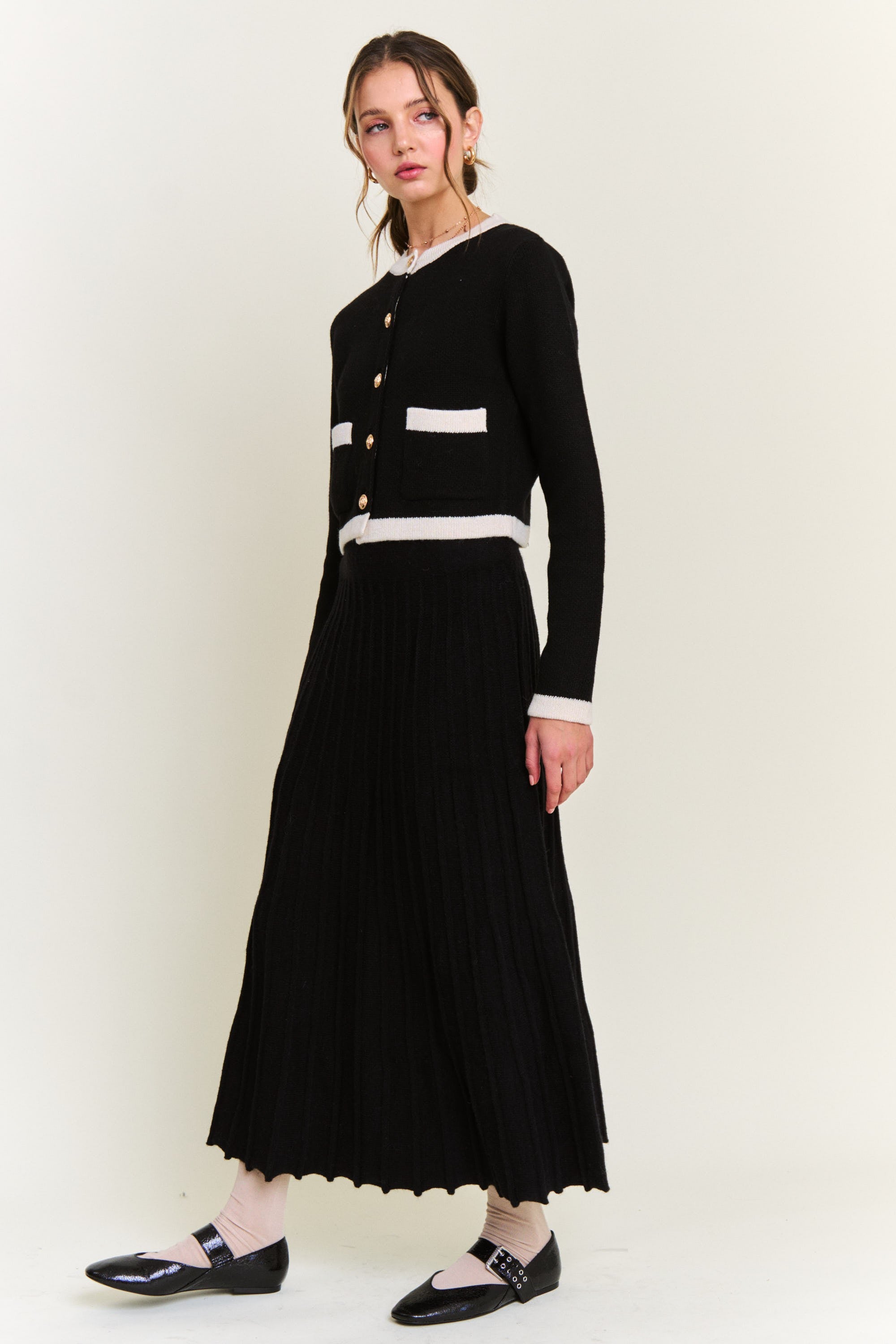 Black Clara Maxi Skirt